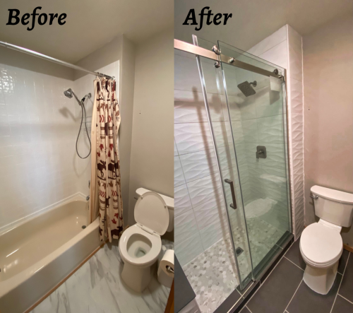 Bathroom Remodeling Project - Before & After2